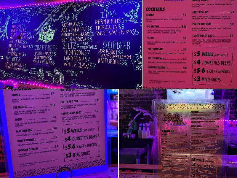 Totally Awesome Bar Menu