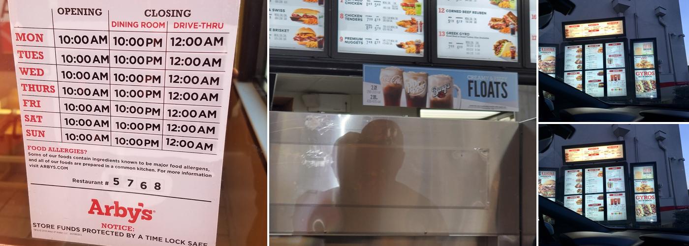 Arby's Menu