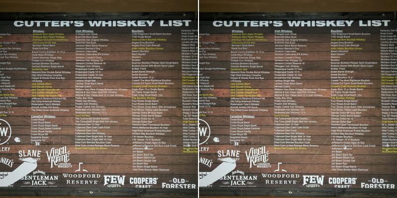 Cutters Pub Menu