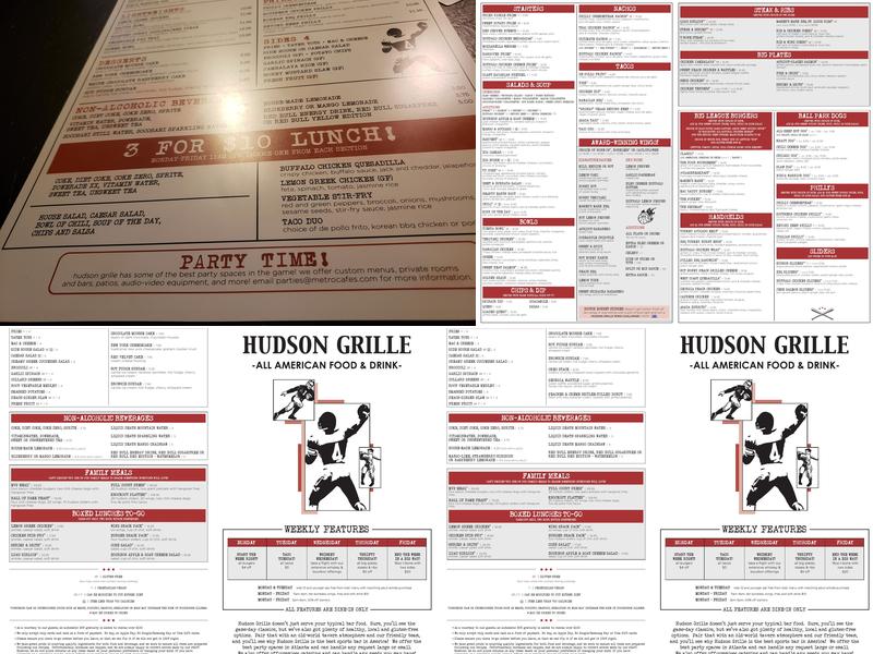 Hudson Grille Sandy Springs Menu