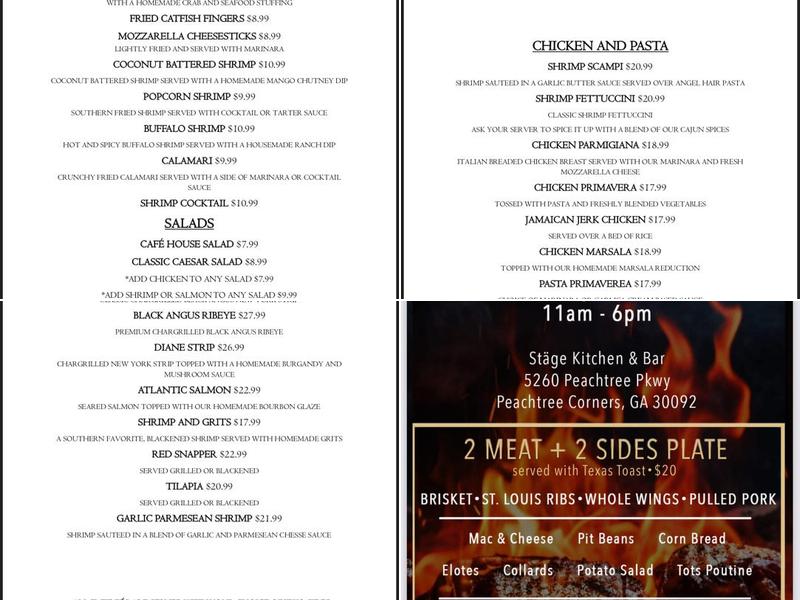290 Sports Bar Menu