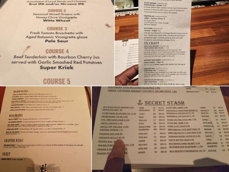 Chapter Room Menu