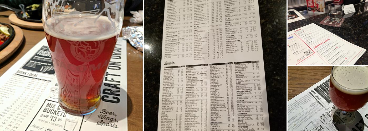 Taco Mac Perimeter Menu