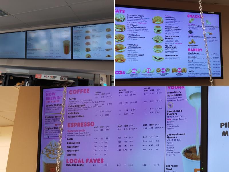 Dunkin' Menu