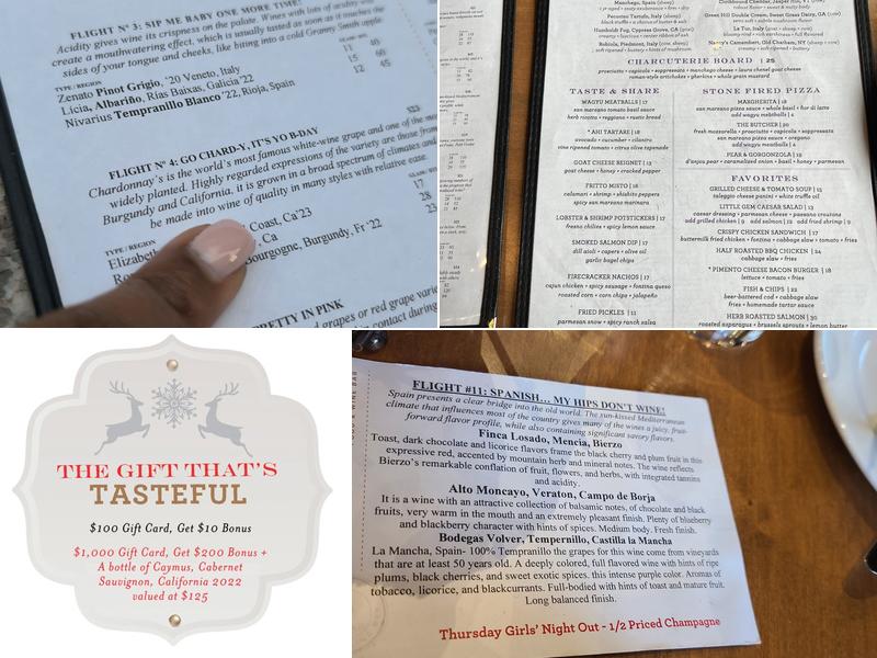 CRÚ Food & Wine Bar Menu