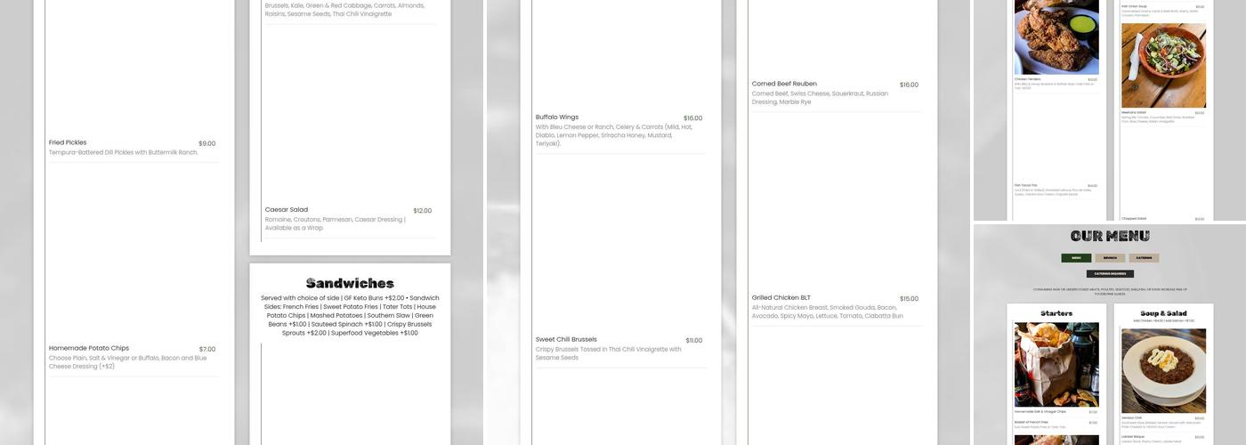 Meehan's Public House @ Vinings Menu