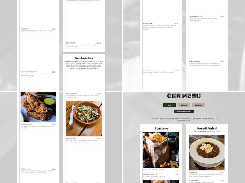 Meehan's Public House @ Vinings Menu
