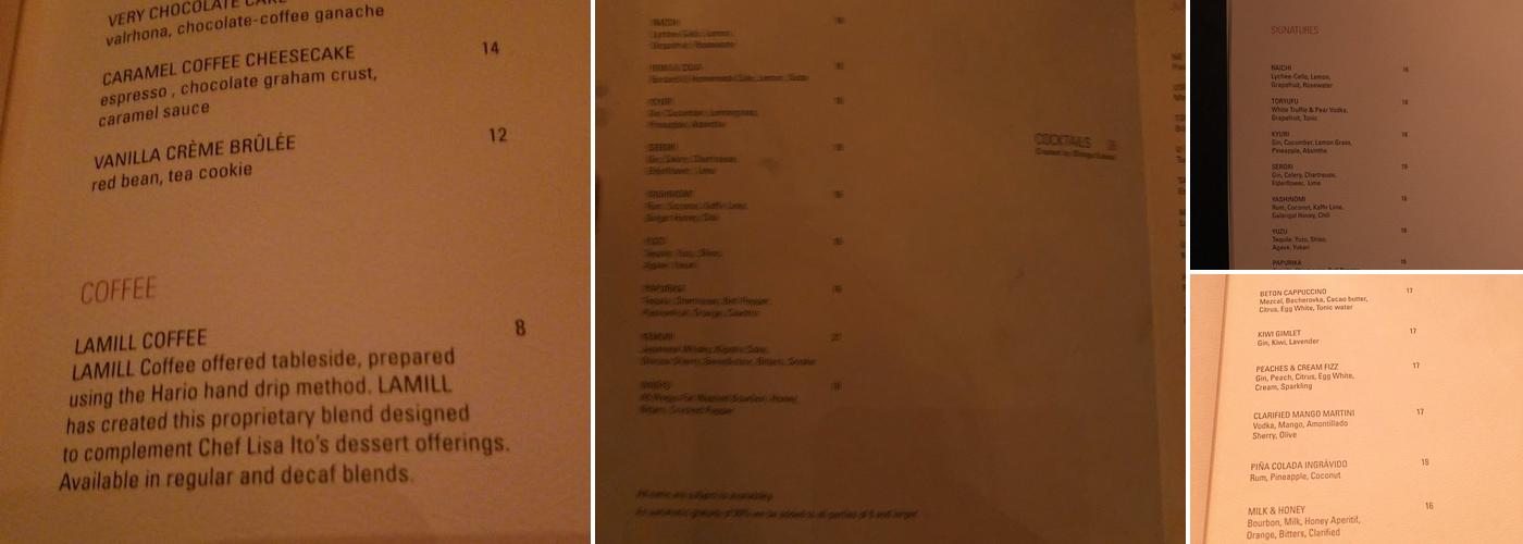 Himitsu Menu