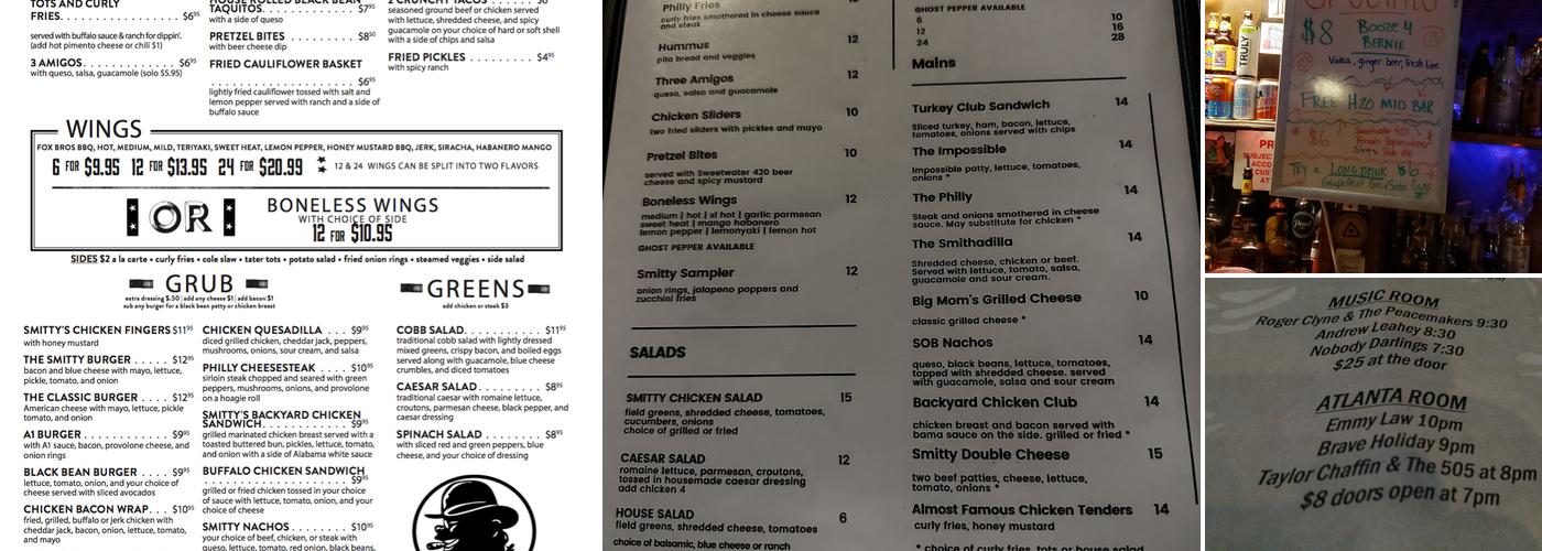 Smith's Olde Bar Menu