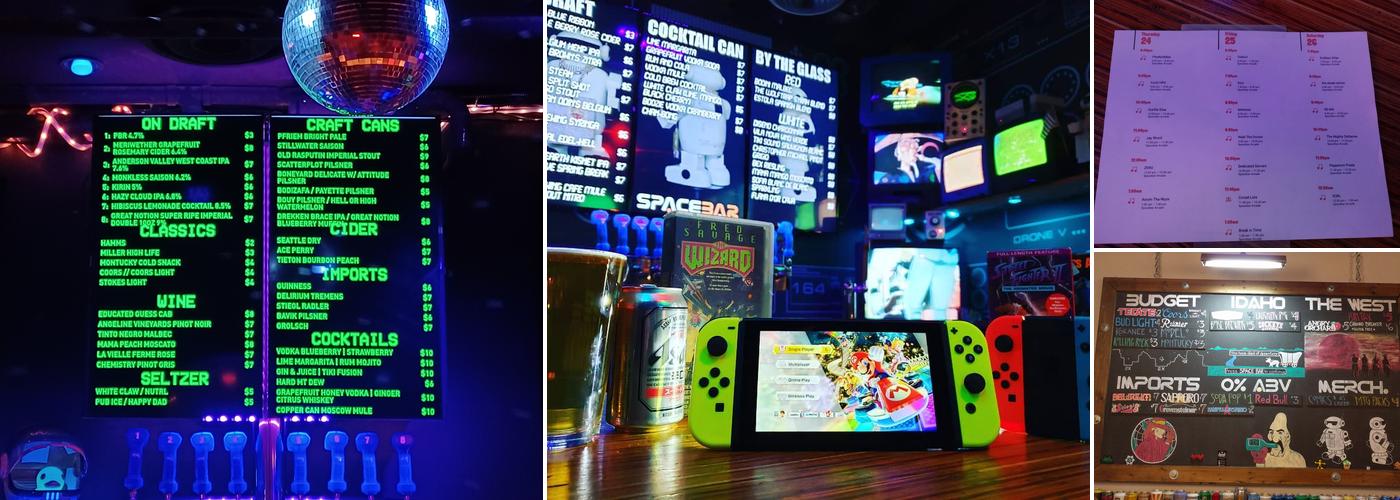 Spacebar Arcade Menu