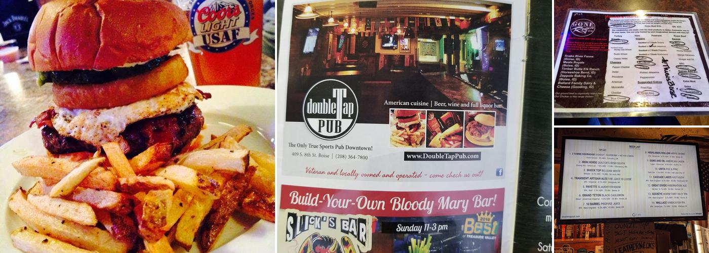 Double Tap Pub Menu