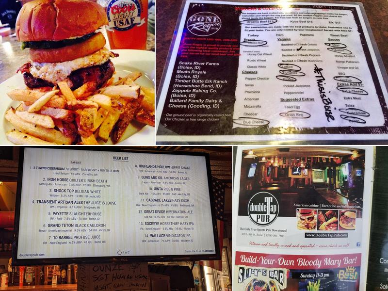 Double Tap Pub Menu