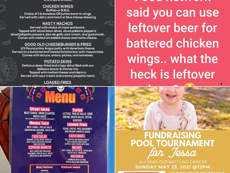 Firehouse Sports Pub AKA Dave's Firehouse Menu