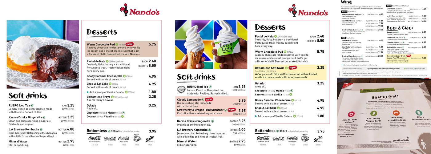 Nando's Walkden Menu