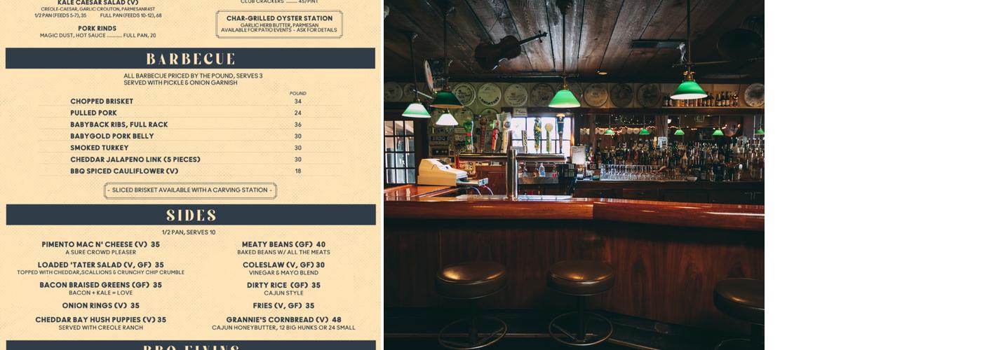 FitzGerald's Menu