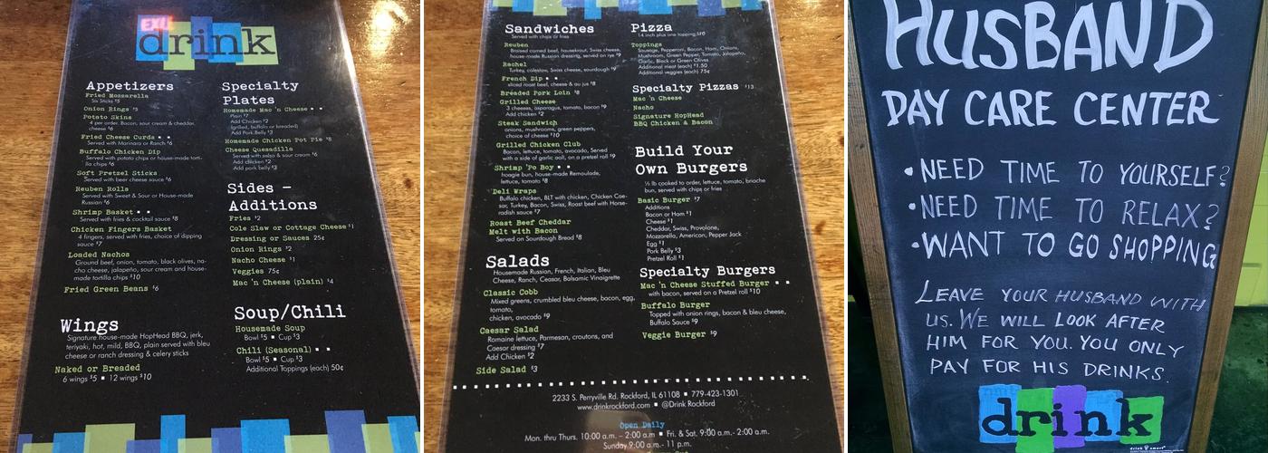 nmt Drink Menu