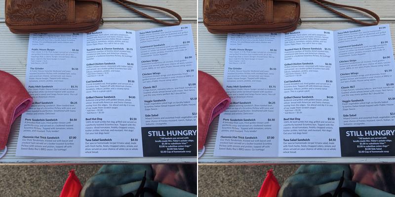 CJs Public House Menu