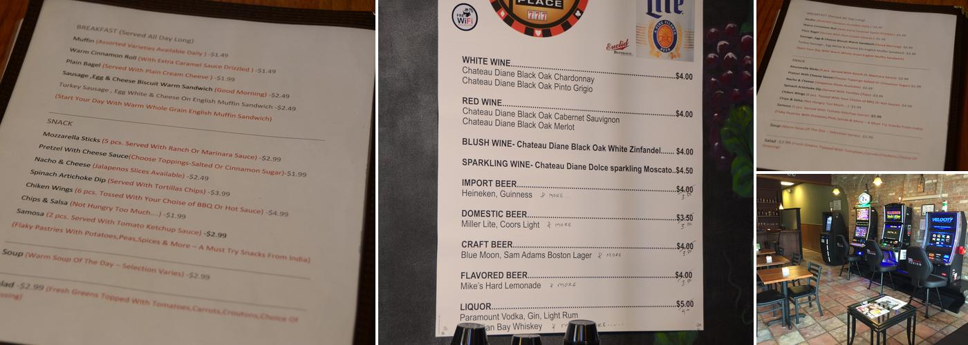 PD's Place Menu
