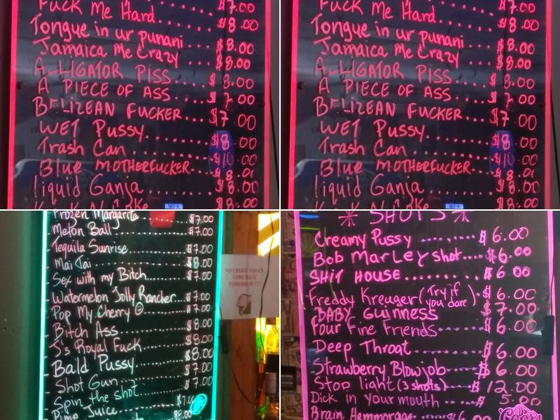 J's Bar & Slots Menu