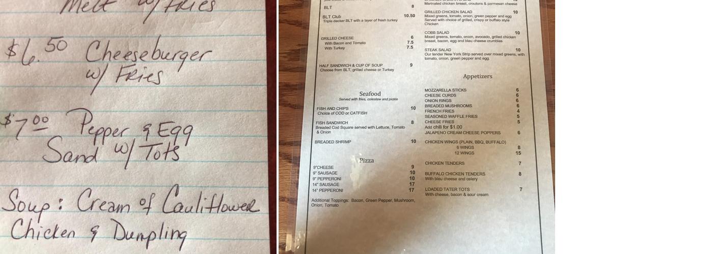 Donelli's Pub & Eatery Menu