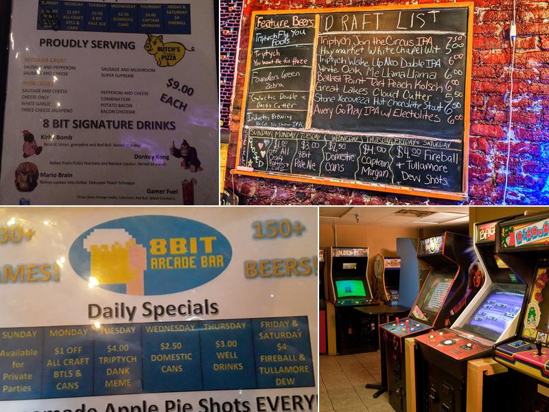 8 Bit Arcade Bar Menu
