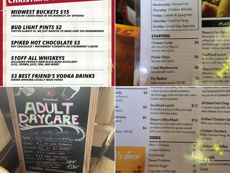 Castle's Patio Inn Menu