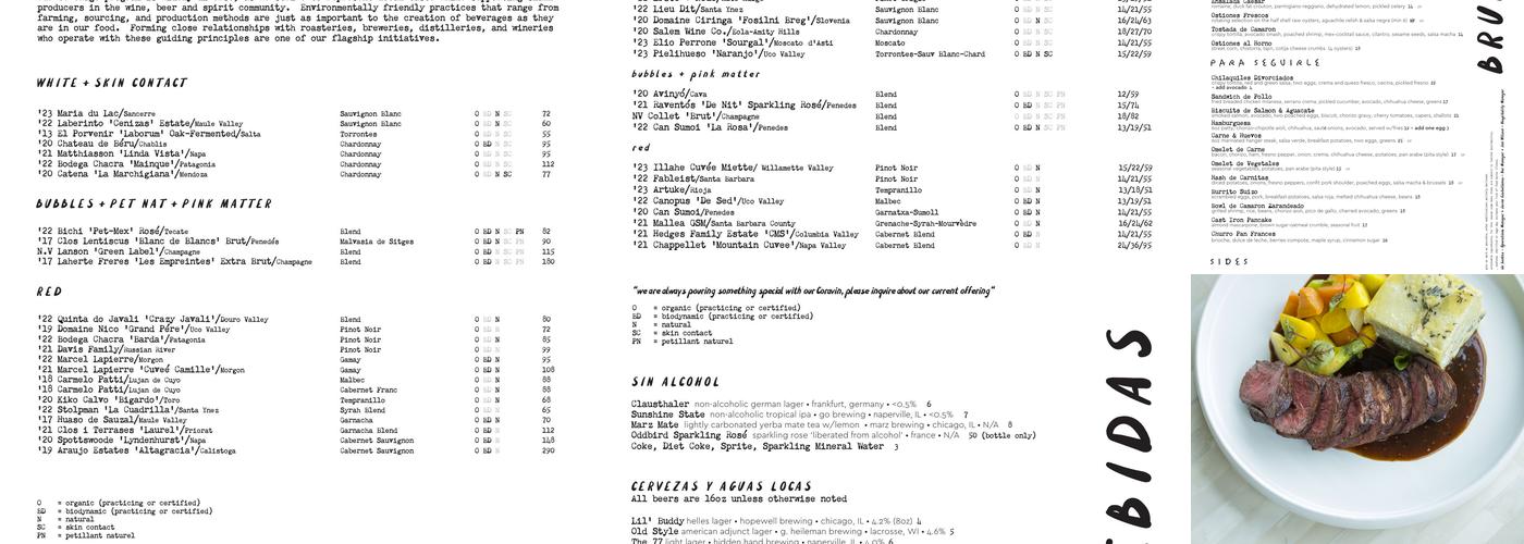 Santo Cielo Menu