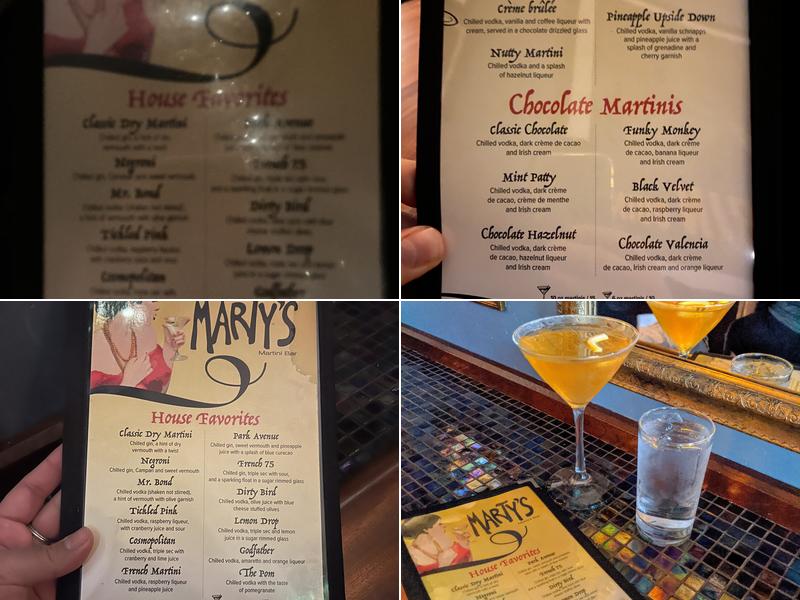 Marty's Menu
