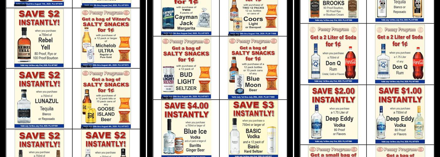 Cardinal Wine & Spirits Menu