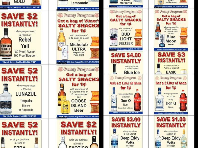 Cardinal Wine & Spirits Menu