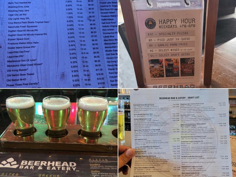 Beerhead Bar & Eatery Menu