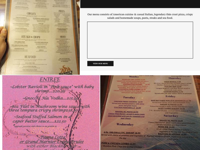 Benny's Grill Menu