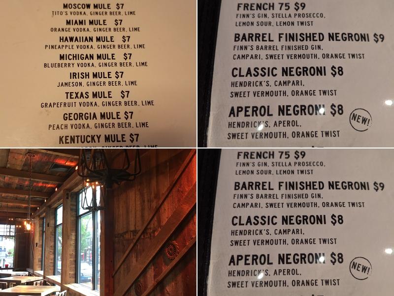 Barrelhouse 34 Menu