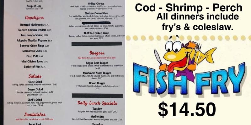 Joe & Josie's Lounge & Banquet Menu