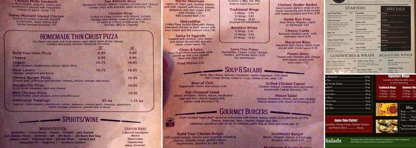 Bob McCullough's Pub & Grill Menu
