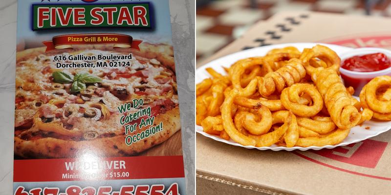 Five Star Pizza Menu