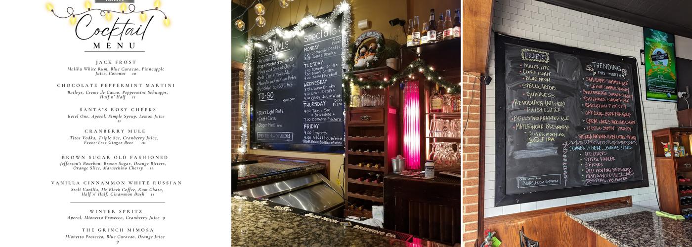 Miner Street Tavern Menu