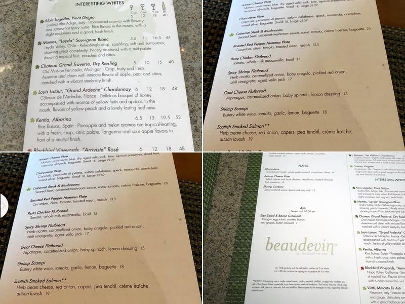 Beaudevin Menu