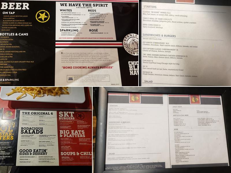 Stanley's Kitchen & Tap Menu