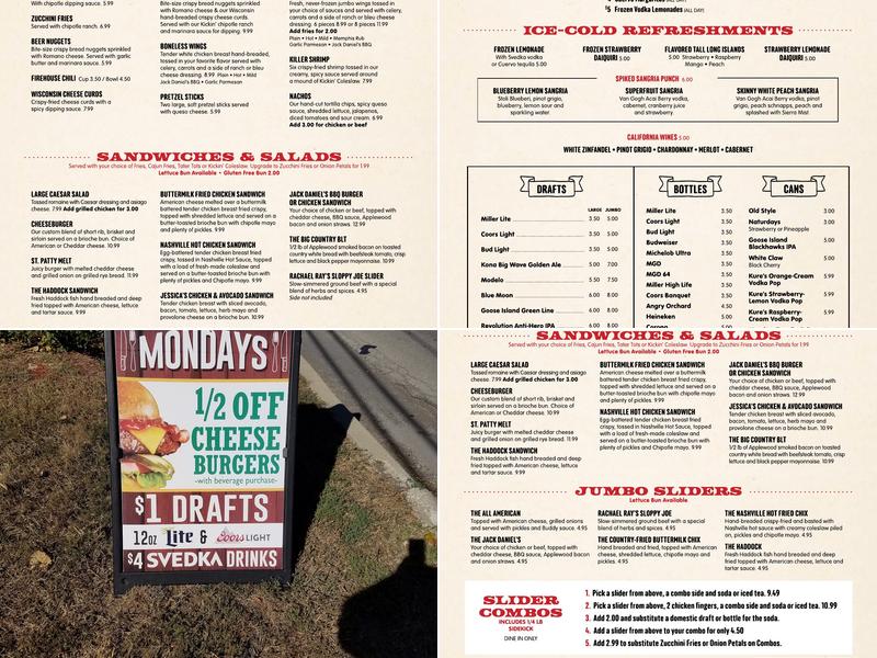 Buddy's Bites N Brews Menu