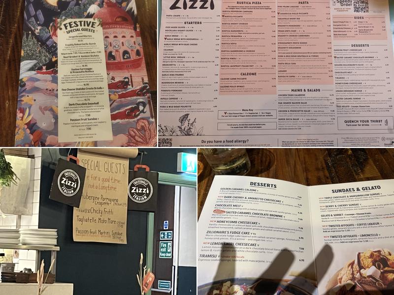 Zizzi - Bow Street (Covent Garden) Menu