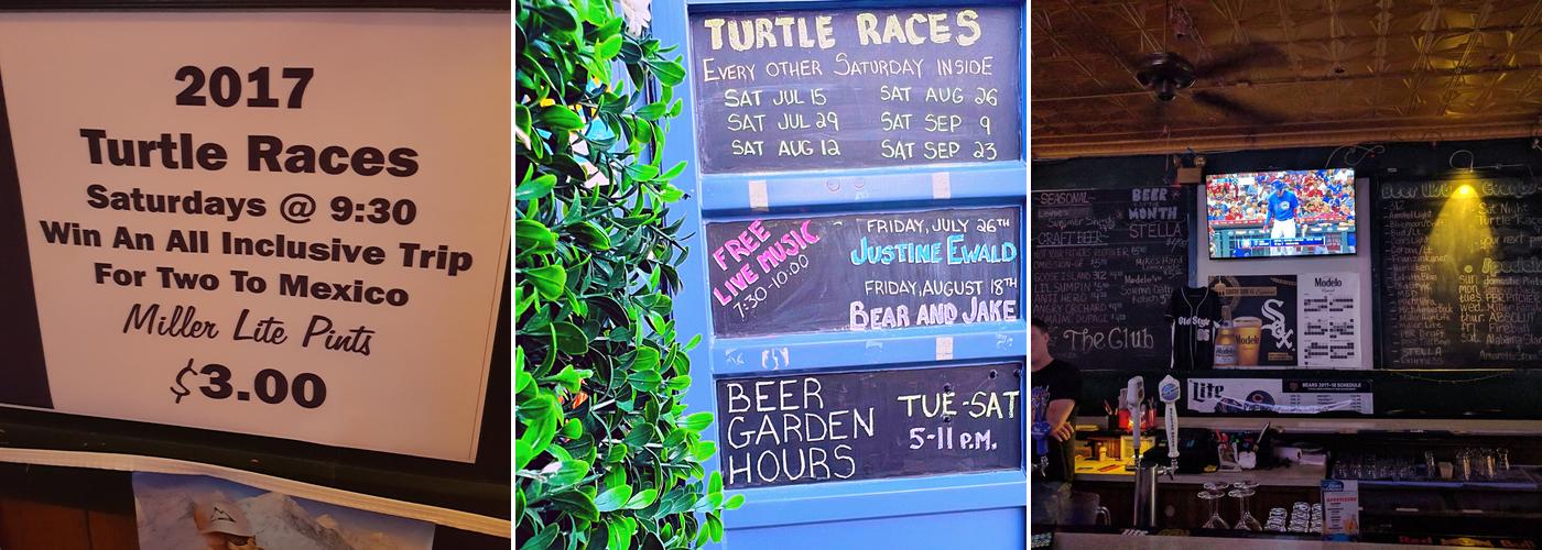 The Club Shot & Beer Menu