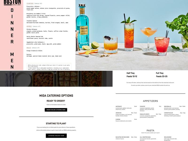 MIDA Menu