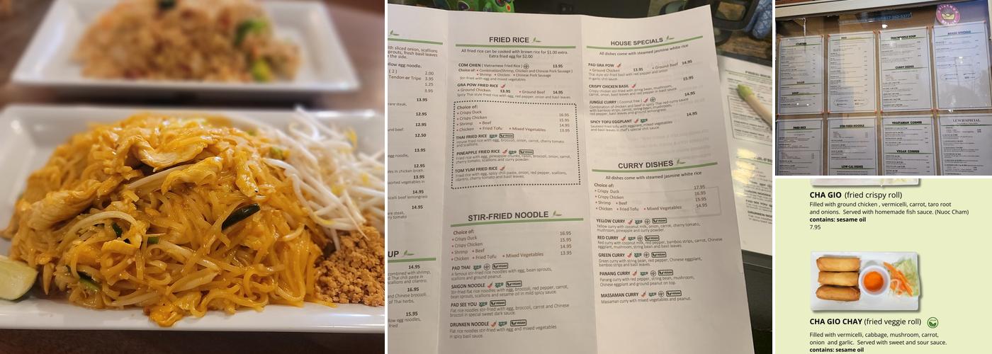 Pho Basil Menu