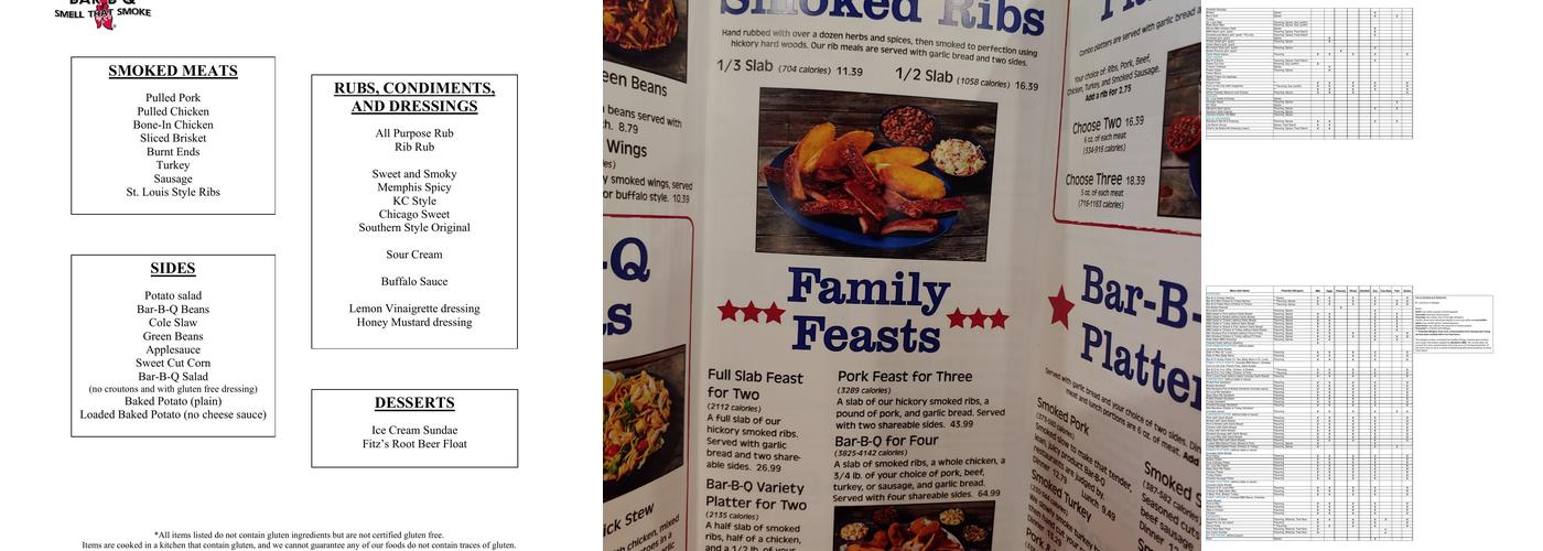 Bandana's Bar-B-Q Fairview Heights, IL Menu
