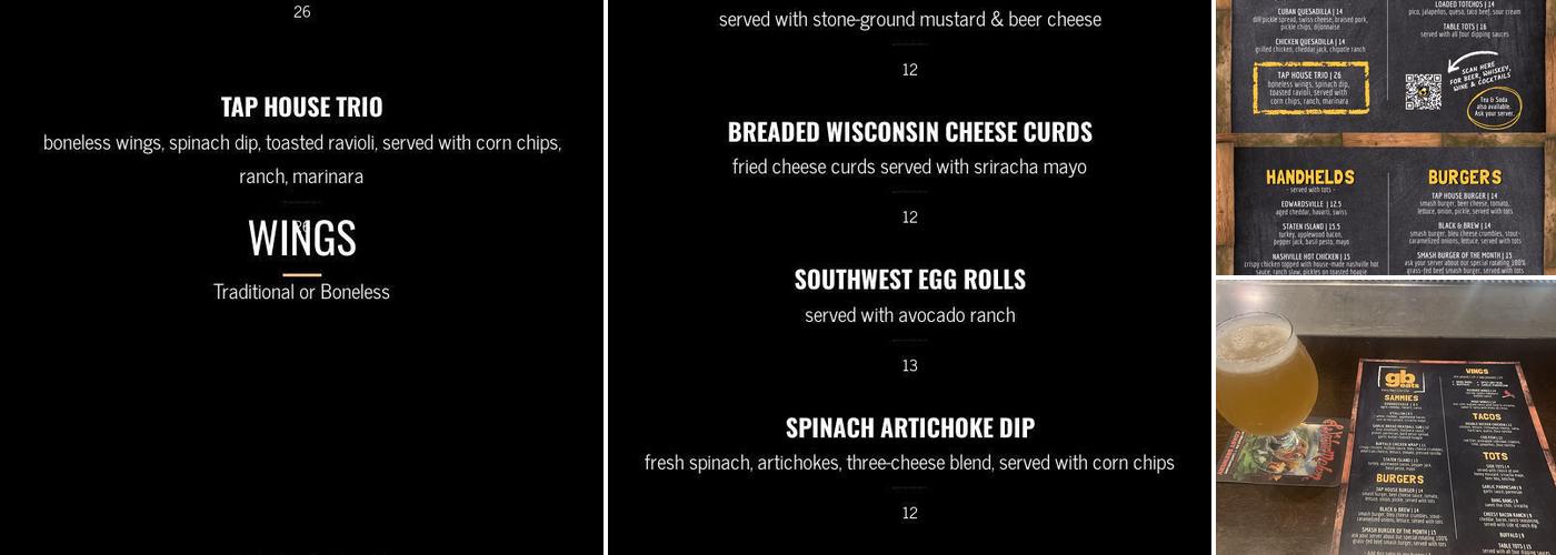 Global Brew Tap House Menu