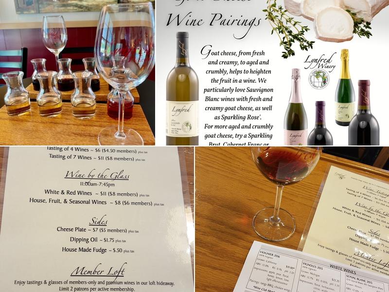 Lynfred Winery Menu