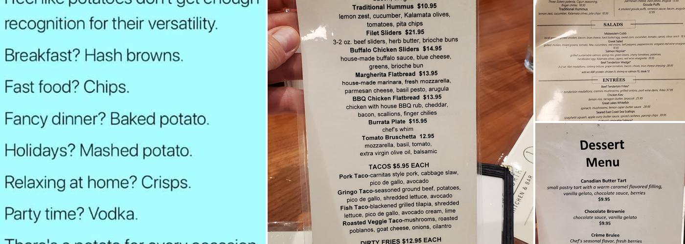 One North Kitchen & Bar Menu