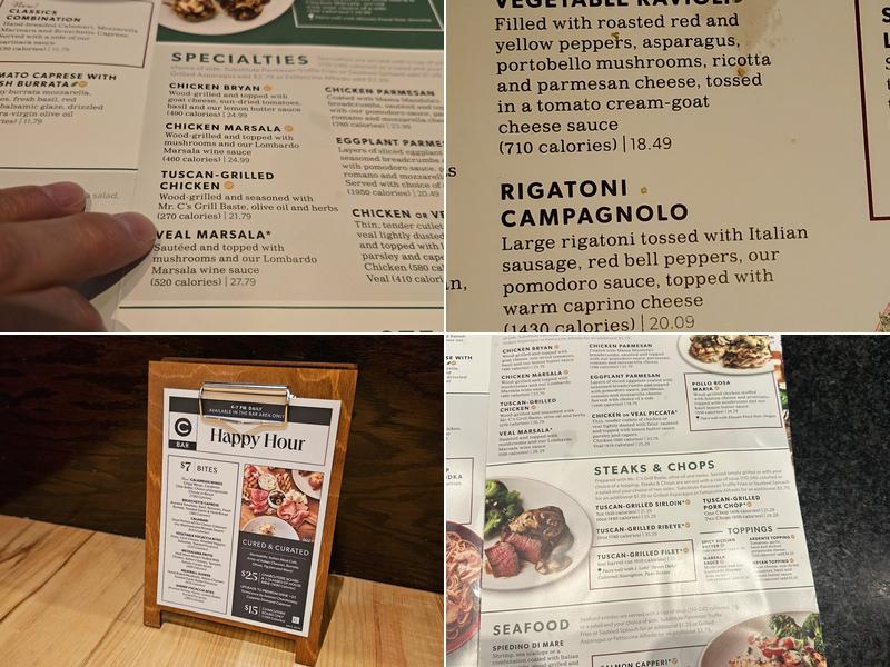Carrabba's Italian Grill Menu