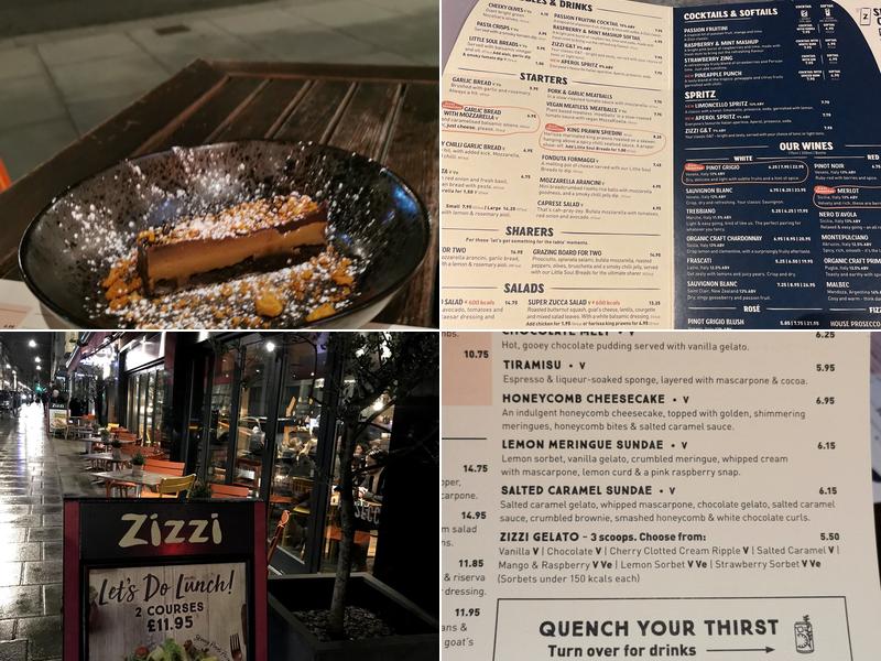Zizzi - Wigmore Street Menu